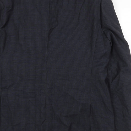 Marks and Spencer Mens Blue Wool Jacket Suit Jacket Size 44 Regular