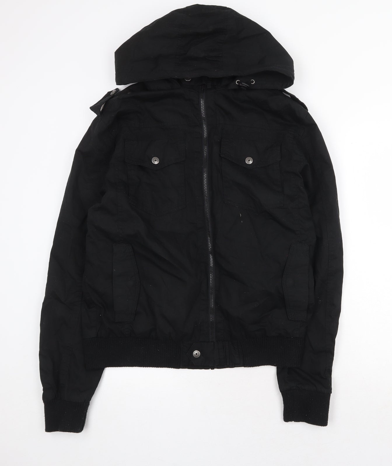 Burton Mens Black Bomber Jacket Jacket Size L Zip
