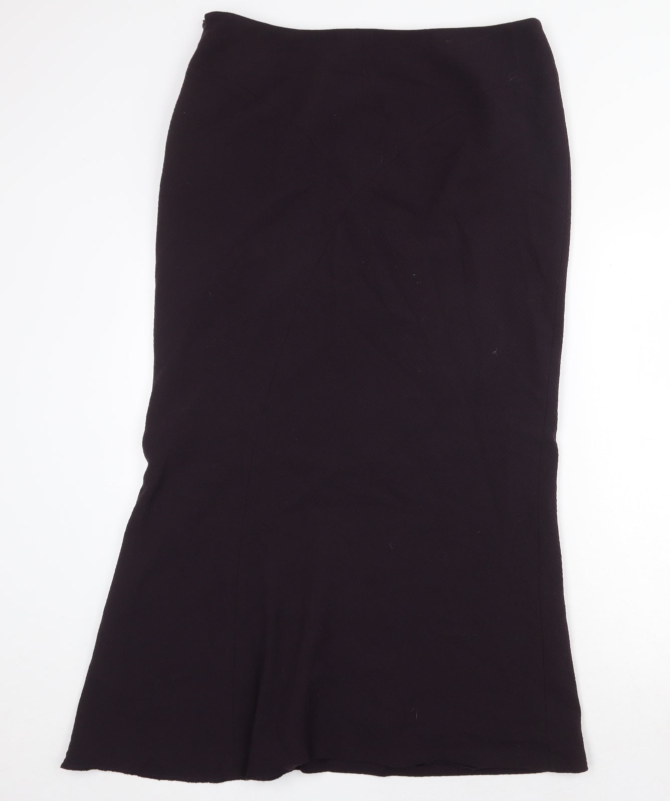 Laura Ashley Womens Purple Polyester Swing Skirt Size 16 Zip
