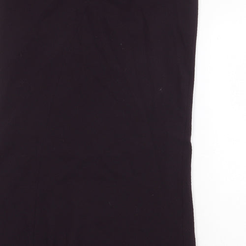 Laura Ashley Womens Purple Polyester Swing Skirt Size 16 Zip