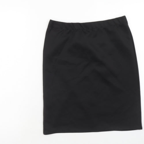 Page Womens Black Polyester A-Line Skirt Size M