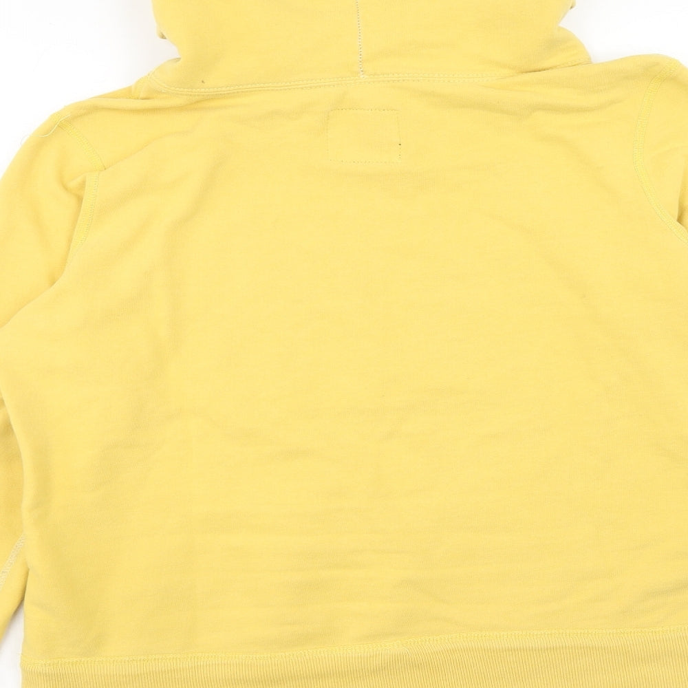 American Eagle Outfitters Womens Yellow Cotton Pullover Hoodie Size L Pullover