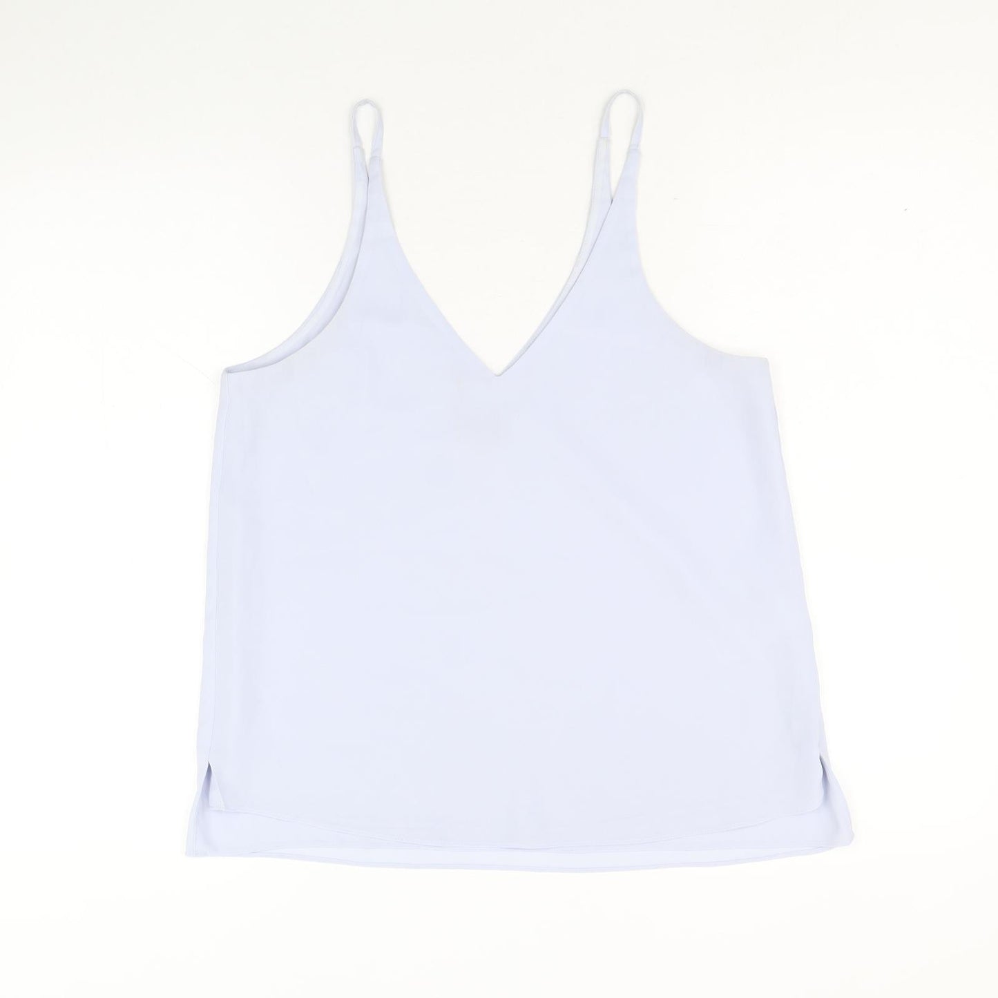 Topshop Womens Blue Polyester Basic Tank Size 10 V-Neck