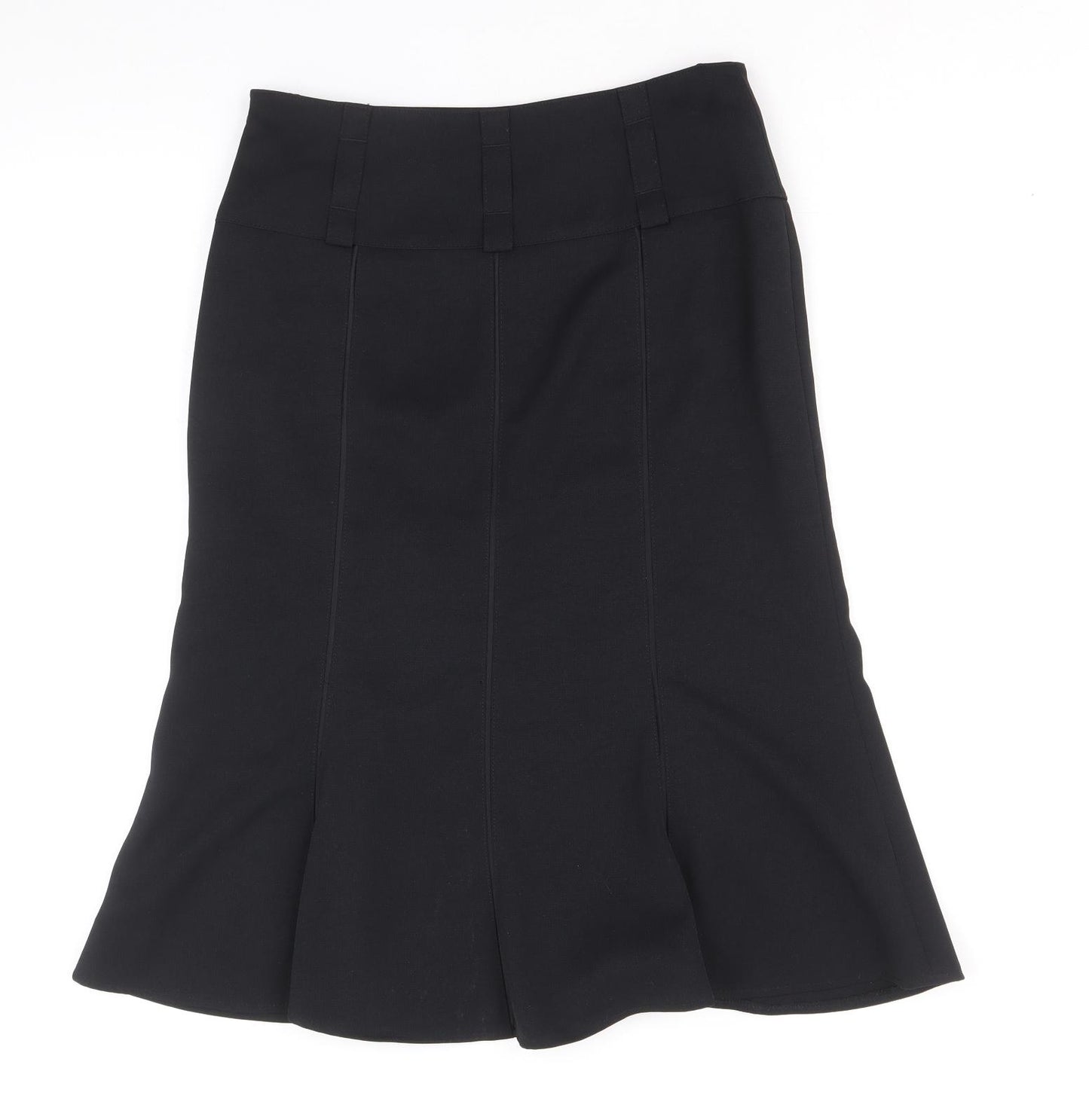 Betty Barclay Womens Black Polyester Swing Skirt Size 8 Zip