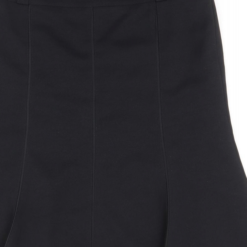 Betty Barclay Womens Black Polyester Swing Skirt Size 8 Zip