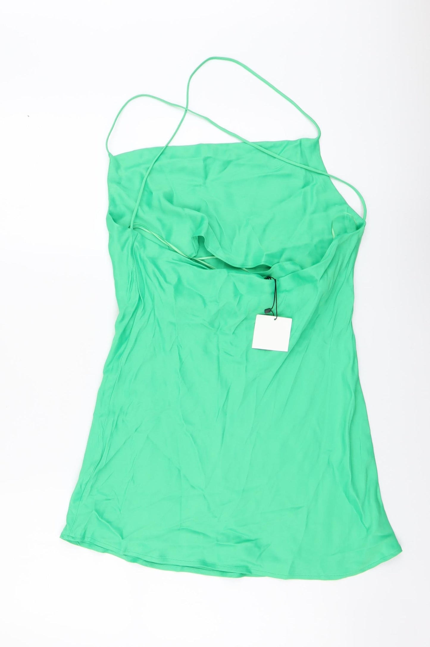 Zara Womens Green Viscose Camisole Tank Size M Halter