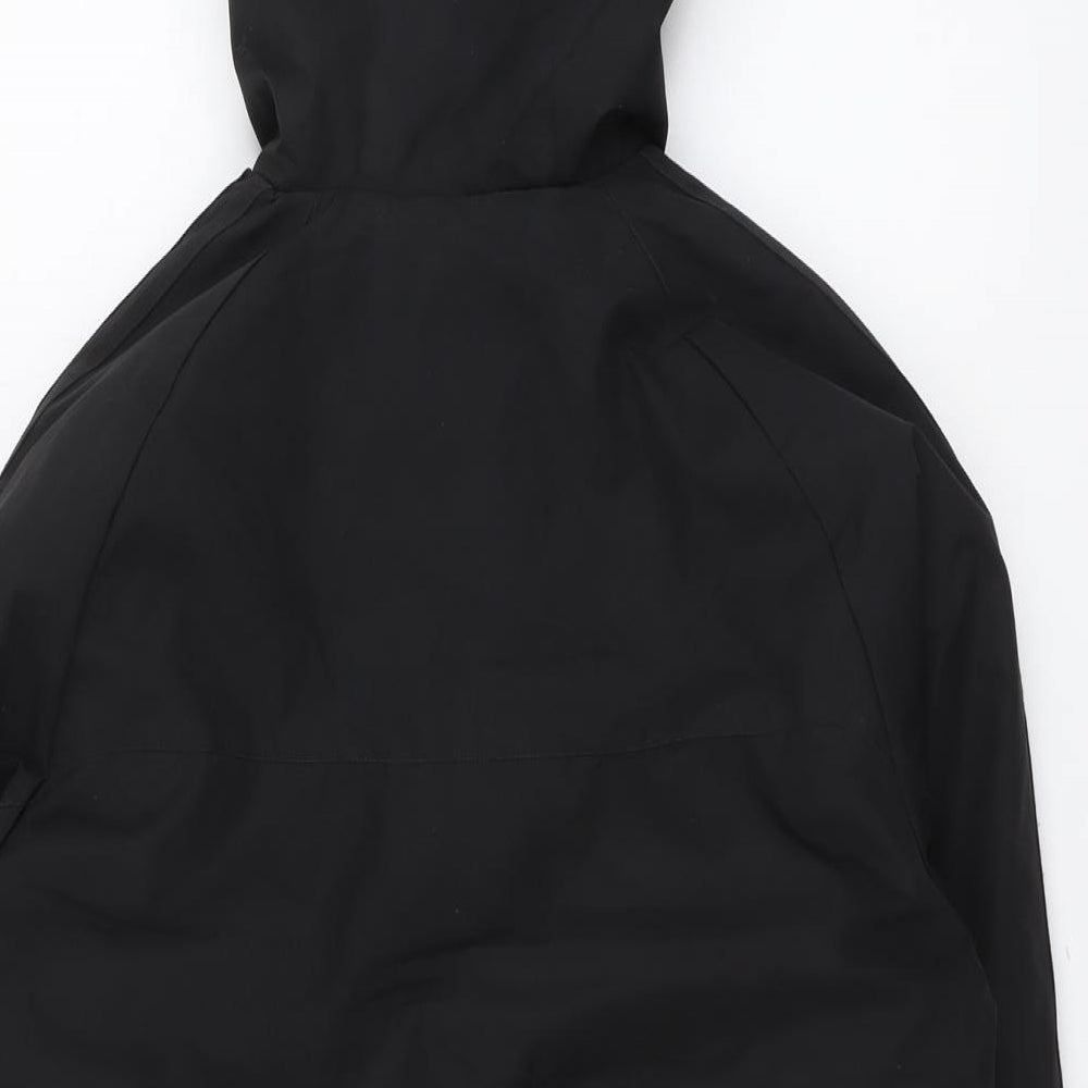 adidas Boys Black Windbreaker Jacket Size 15-16 Years Zip