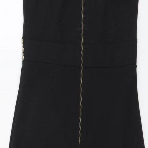 TFNC London Womens Black Viscose Bodycon Size XS Sweetheart Zip