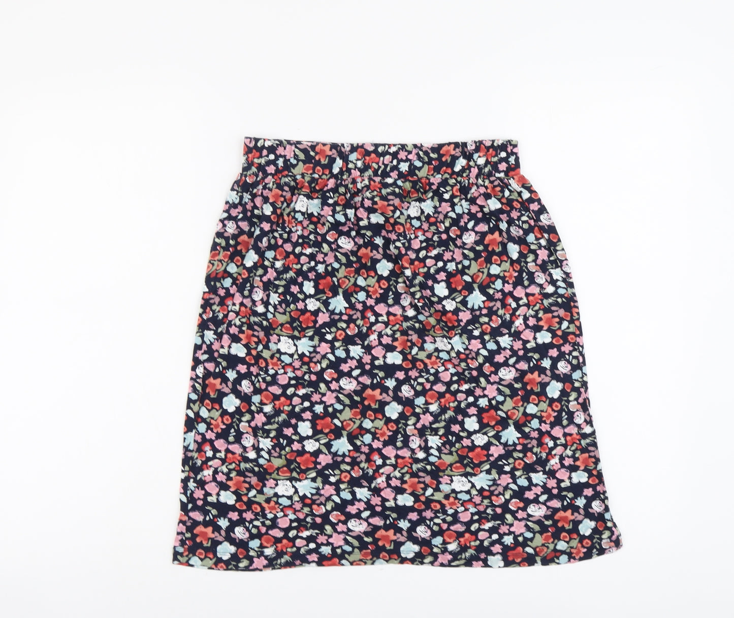 TU Womens Multicoloured Floral Viscose A-Line Skirt Size 10
