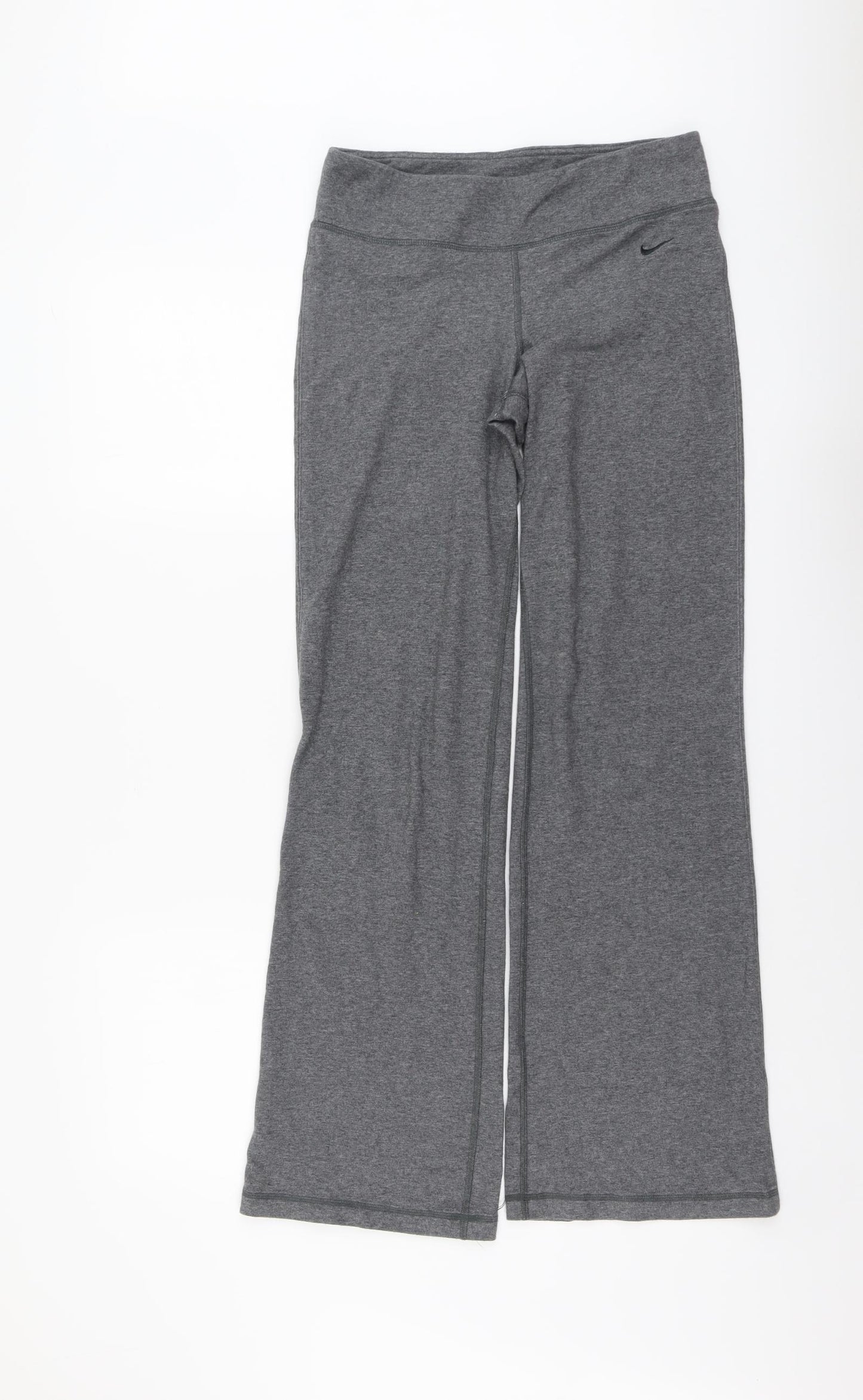 Nike Womens Grey Cotton Sweatpants Trousers Size S L30 in Regular Pullover