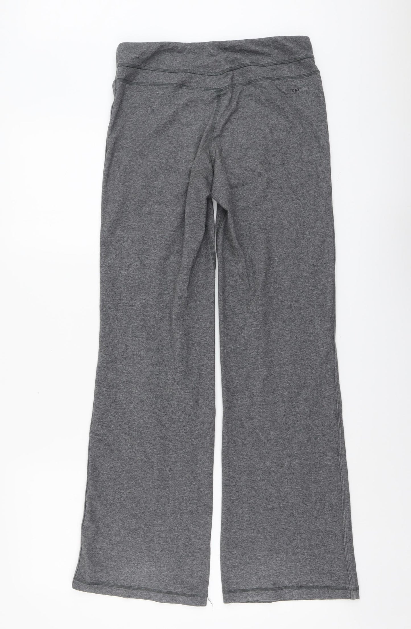 Nike Womens Grey Cotton Sweatpants Trousers Size S L30 in Regular Pullover
