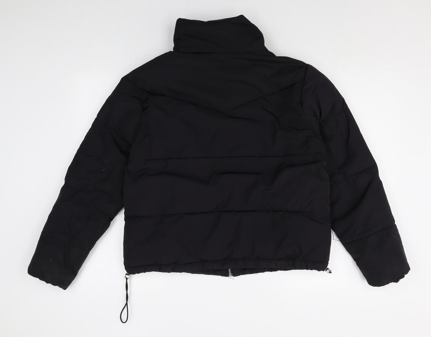 Divided Womens Black Puffer Jacket Jacket Size XS Zip