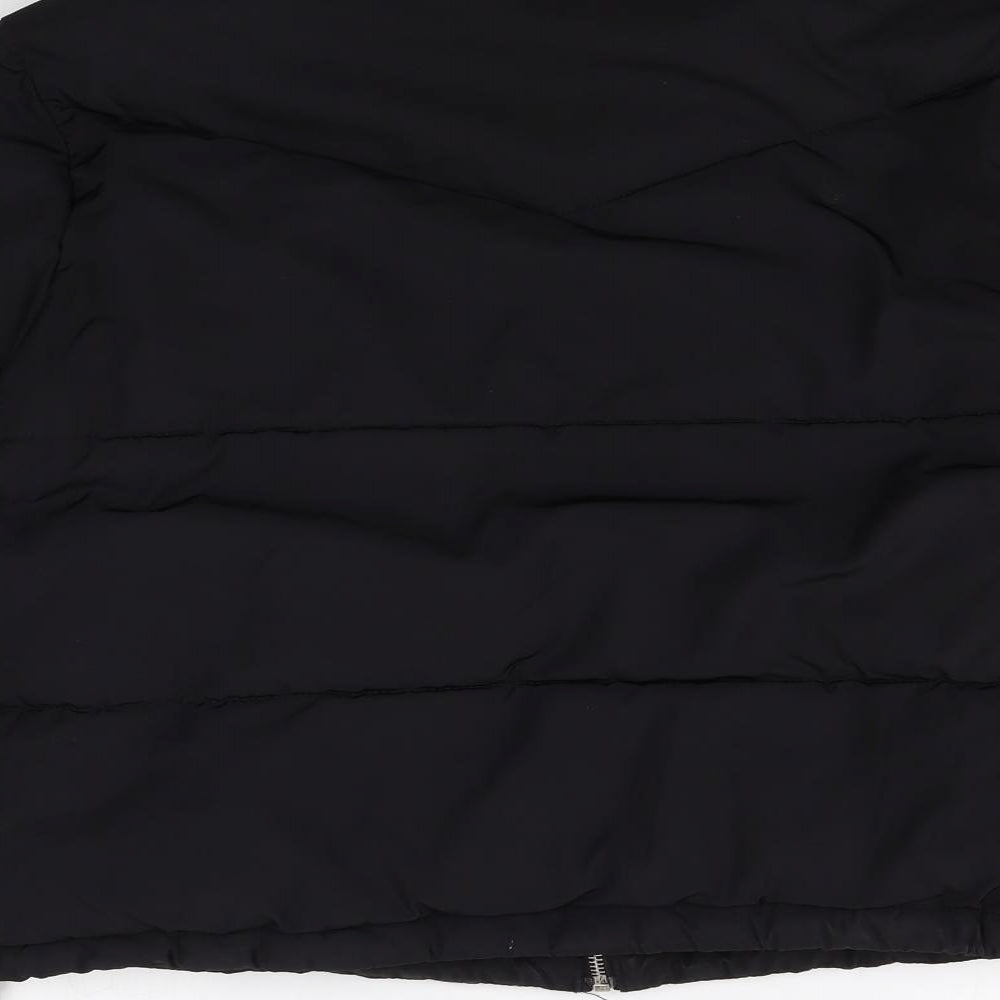 Divided Womens Black Puffer Jacket Jacket Size XS Zip