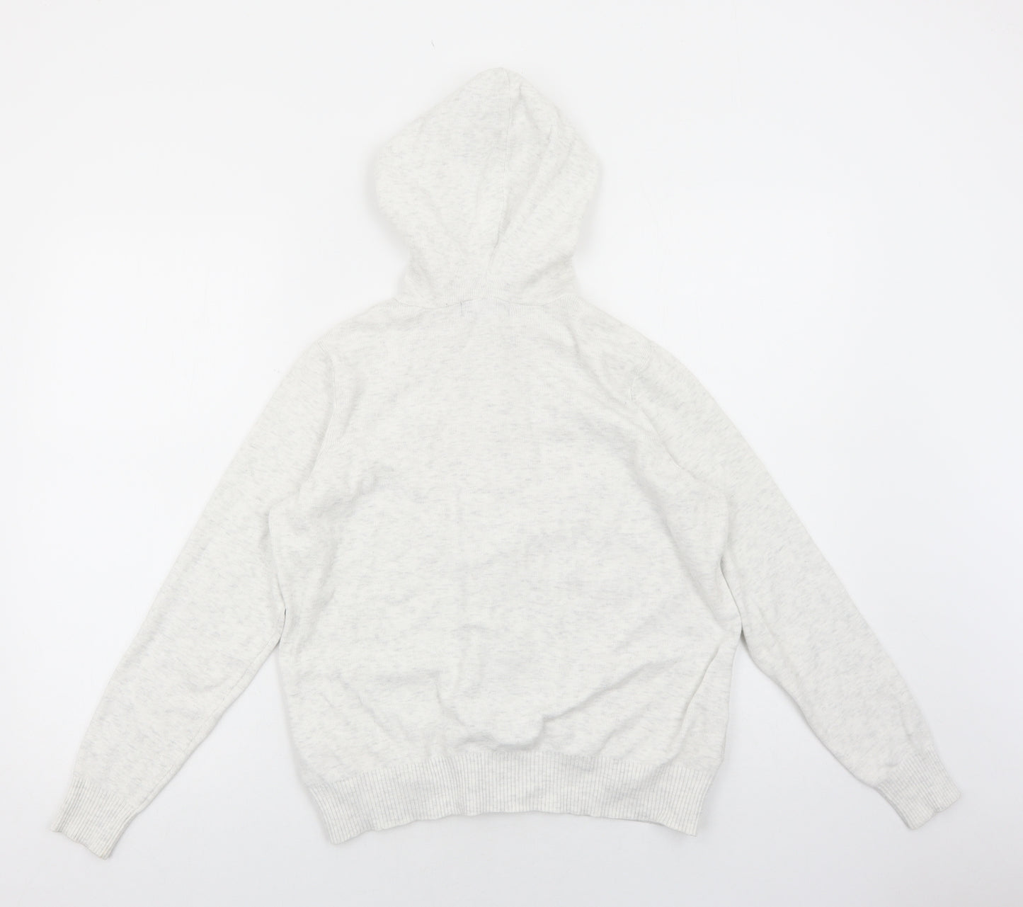 Marks and Spencer Womens Grey Viscose Full Zip Hoodie Size S Zip