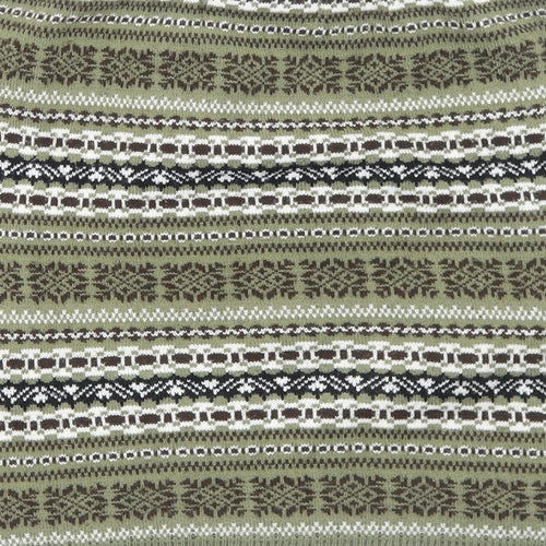 Parisian Collection Womens Green Geometric Acrylic Straight & Pencil Skirt Size S