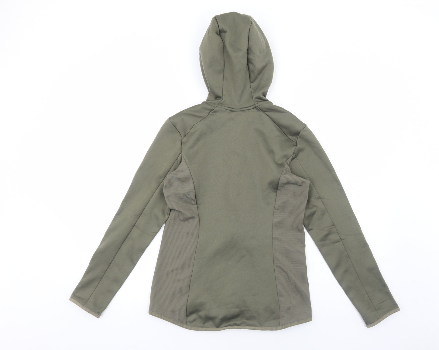 H&M Womens Green Polyester Full Zip Hoodie Size S Zip