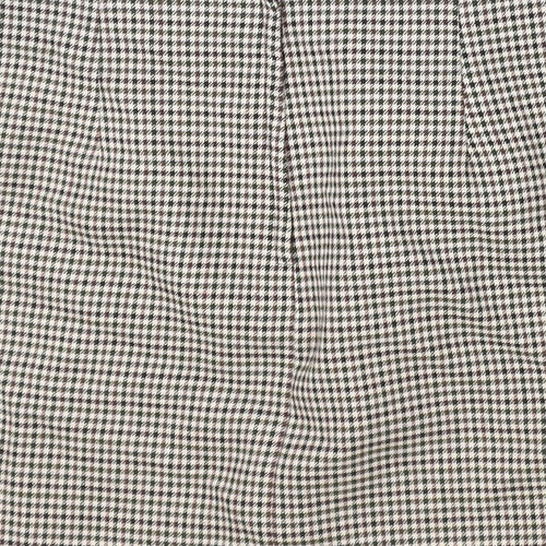 New Look Womens Multicoloured Plaid Polyester Straight & Pencil Skirt Size 6 Zip