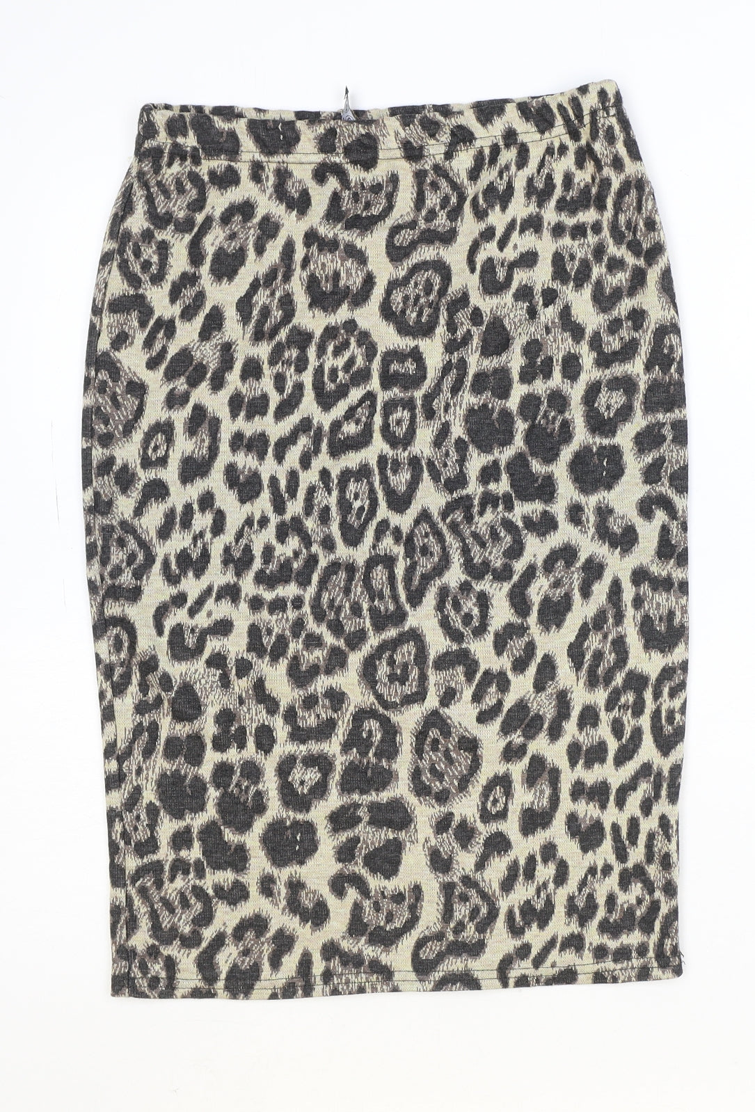 Atmosphere Womens Brown Animal Print Polyester Straight & Pencil Skirt Size 12 - Leopard Pattern