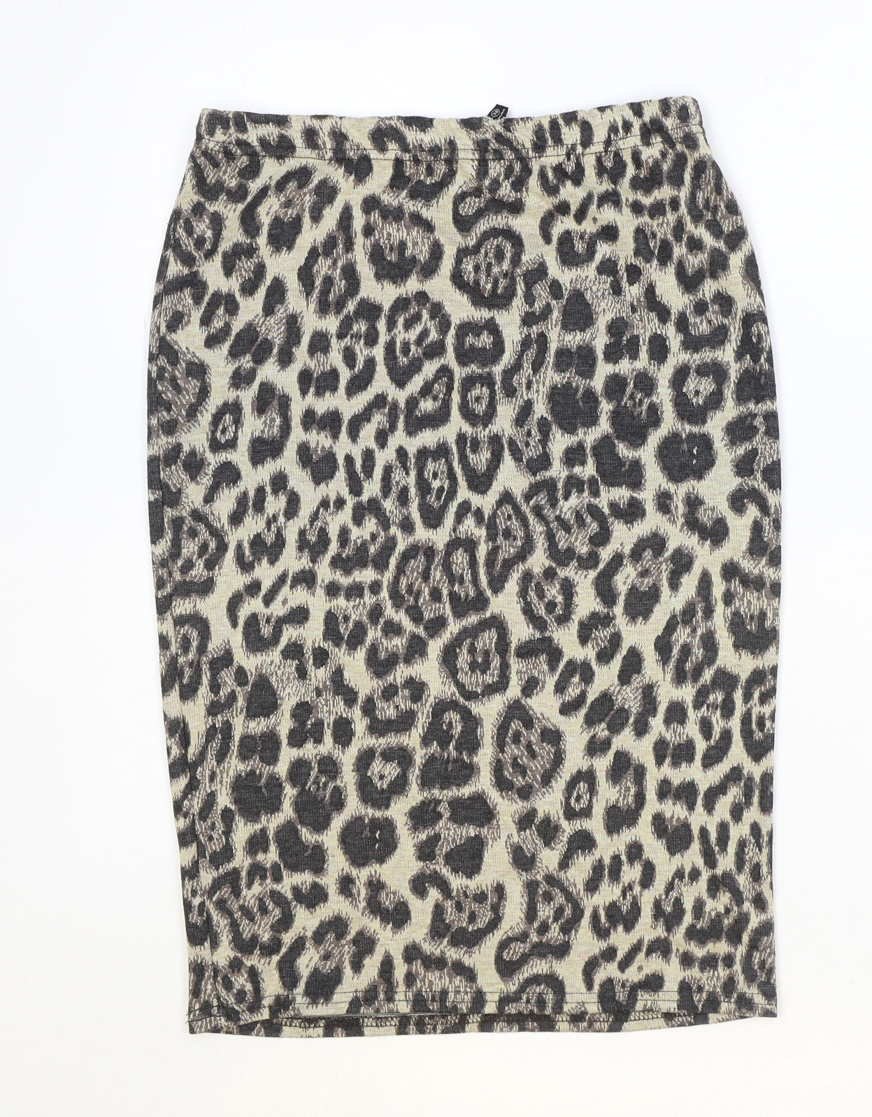Atmosphere Womens Brown Animal Print Polyester Straight & Pencil Skirt Size 12 - Leopard Pattern