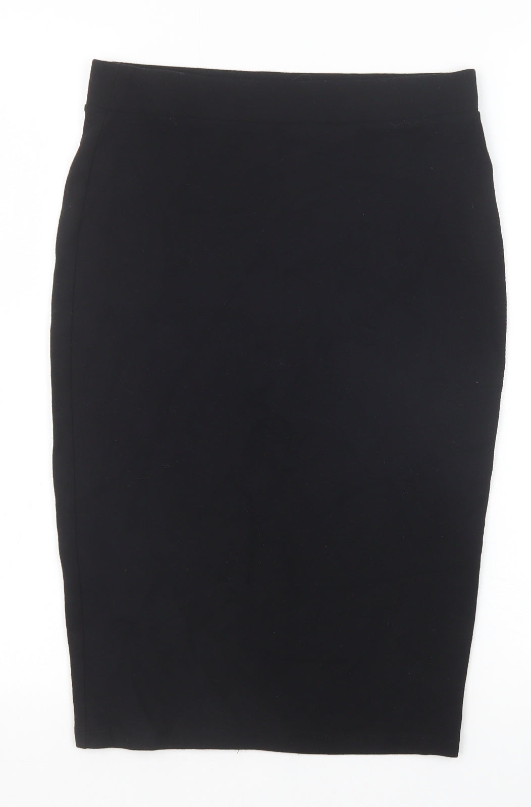 NEXT Womens Black Viscose Straight & Pencil Skirt Size 10 Zip
