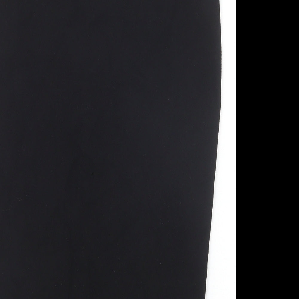 NEXT Womens Black Viscose Straight & Pencil Skirt Size 10 Zip