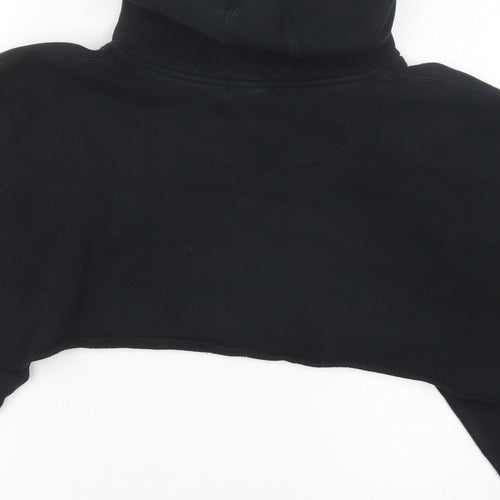 DX Me Piece Womens Black Cotton Pullover Hoodie Size L Pullover