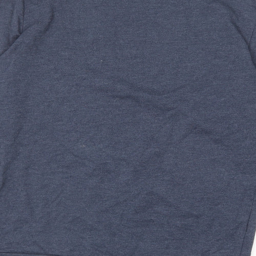 Topman Mens Blue Cotton Pullover Sweatshirt Size L
