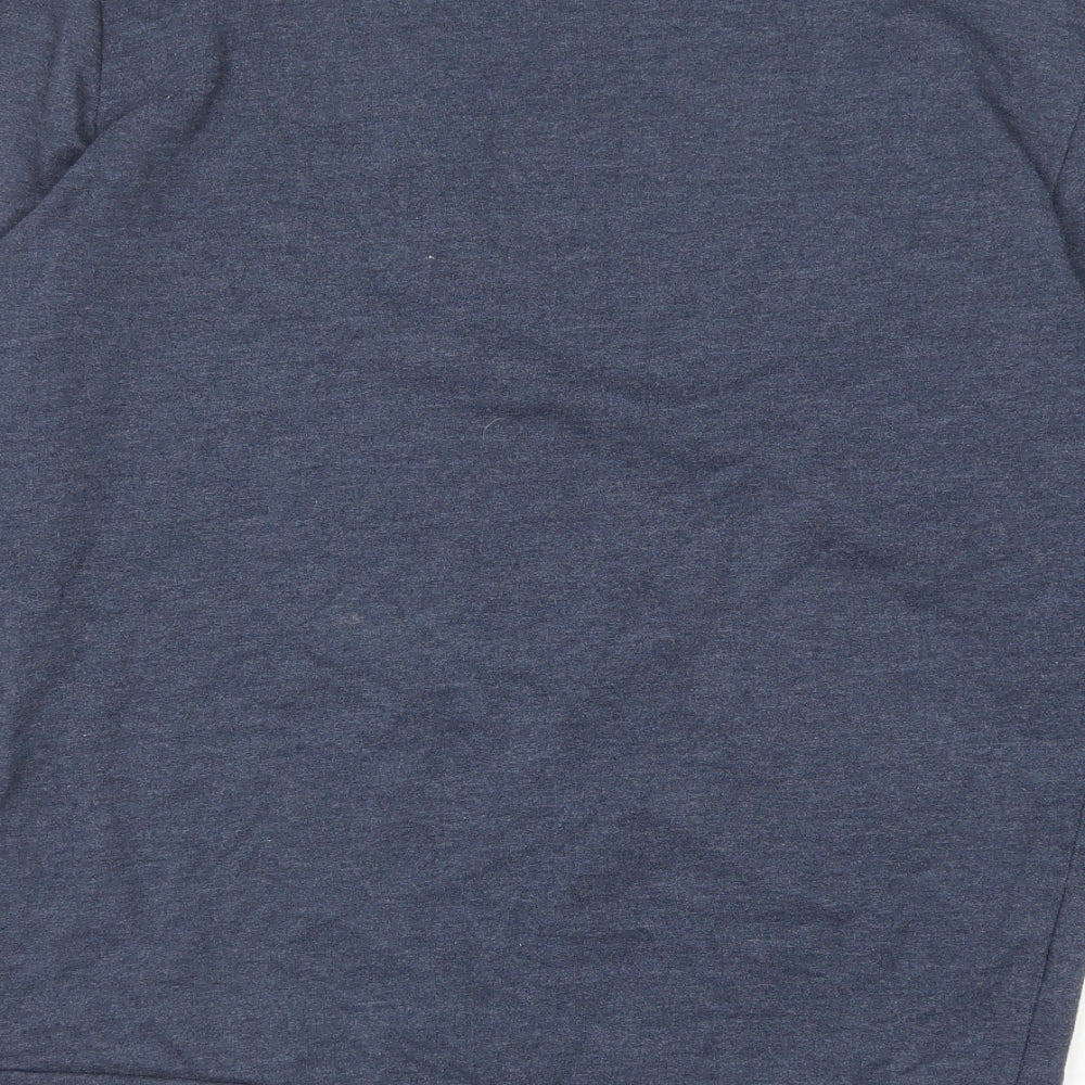 Topman Mens Blue Cotton Pullover Sweatshirt Size L