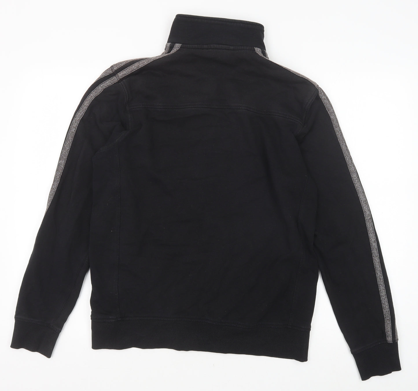 Marks and Spencer Mens Black Cotton Full Zip Sweatshirt Size M
