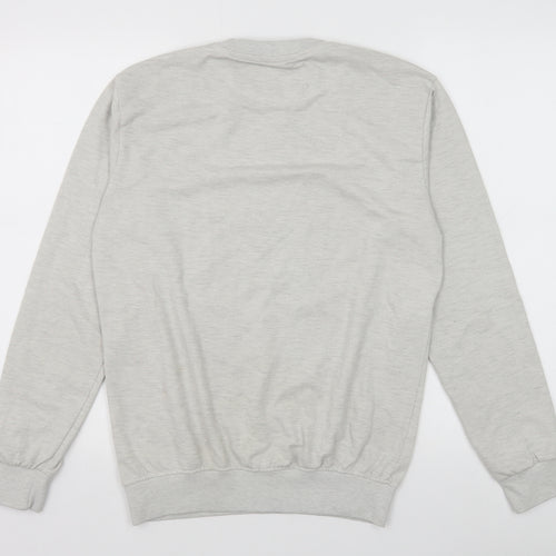 Bold Street Mens Grey Cotton Pullover Sweatshirt Size M