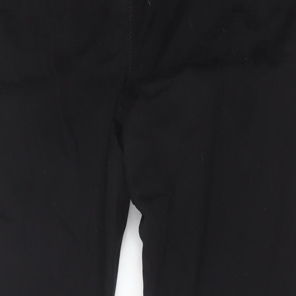 NEXT Womens Black Cotton Jegging Trousers Size 14 Slim