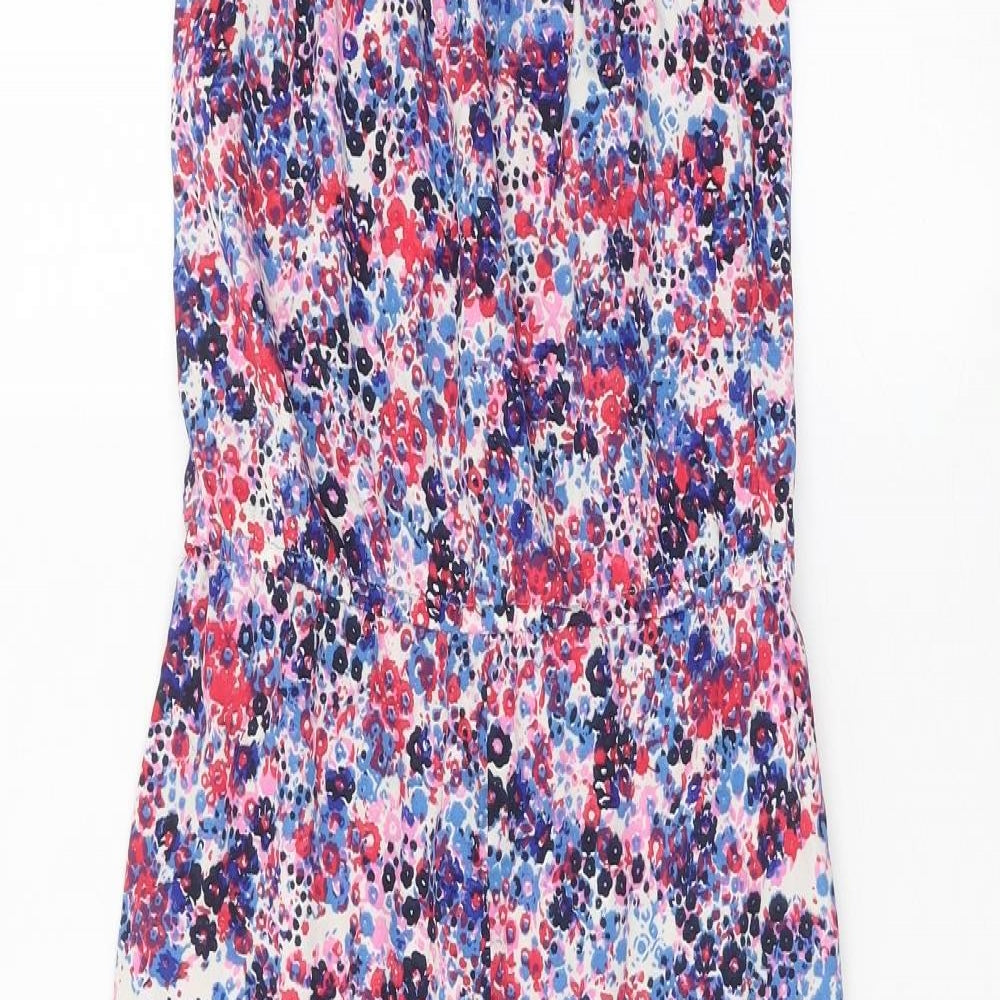 M&Co Girls Multicoloured Geometric Polyester Jumpsuit One-Piece Size 8-9 Years Pullover