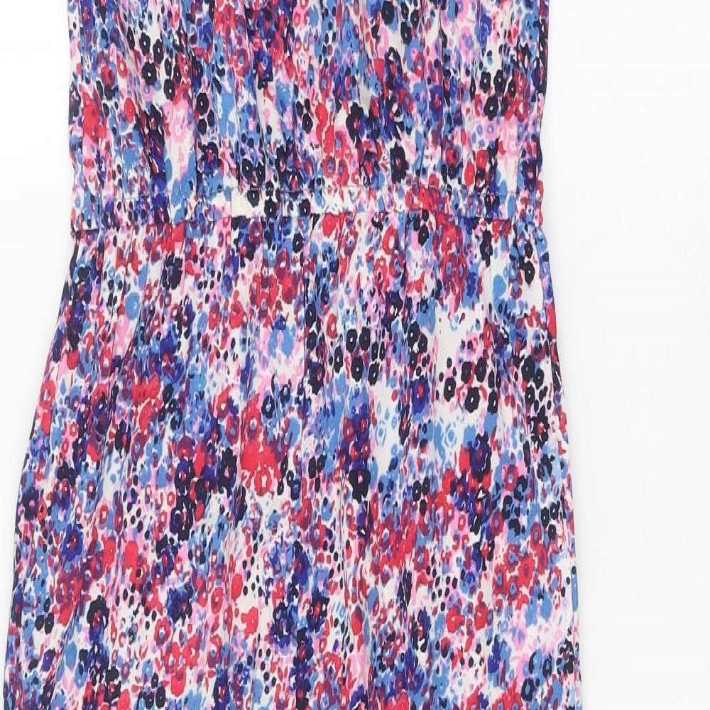 M&Co Girls Multicoloured Geometric Polyester Jumpsuit One-Piece Size 8-9 Years Pullover