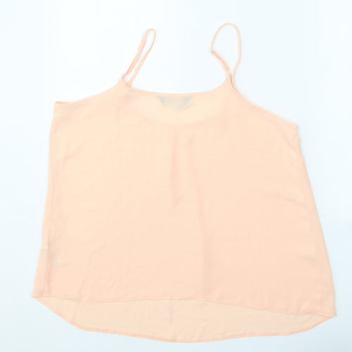 Dorothy Perkins Womens Orange Polyester Camisole Tank Size 14 Scoop Neck