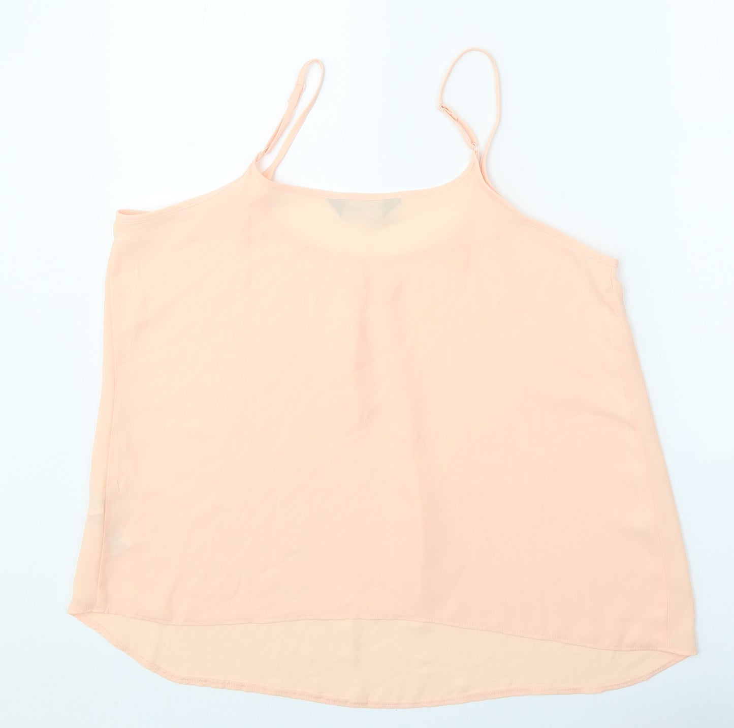 Dorothy Perkins Womens Orange Polyester Camisole Tank Size 14 Scoop Neck