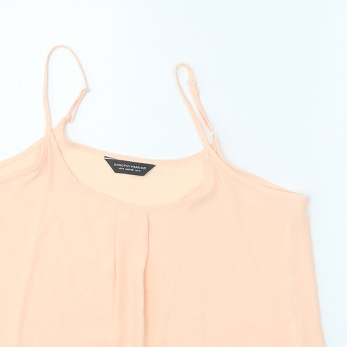 Dorothy Perkins Womens Orange Polyester Camisole Tank Size 14 Scoop Neck