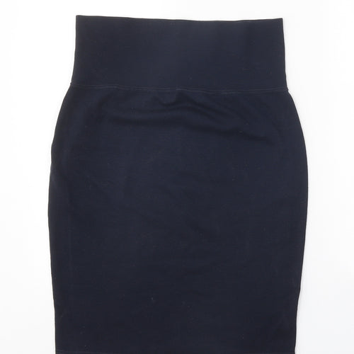 Formes Womens Blue Cotton Straight & Pencil Skirt Size 30 in