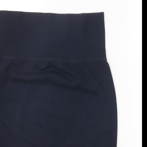 Formes Womens Blue Cotton Straight & Pencil Skirt Size 30 in