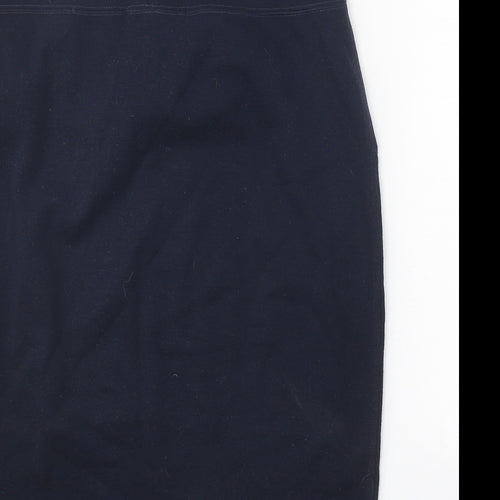 Formes Womens Blue Cotton Straight & Pencil Skirt Size 30 in