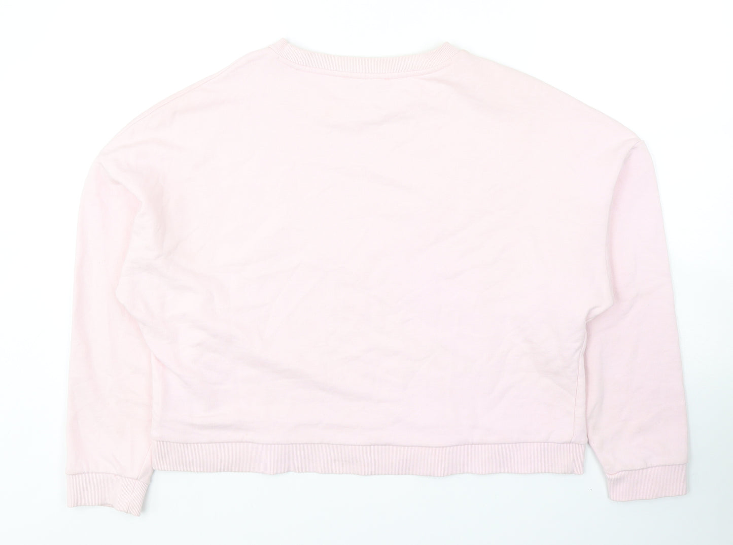 GUESS Womens Pink Cotton Pullover Sweatshirt Size M Pullover