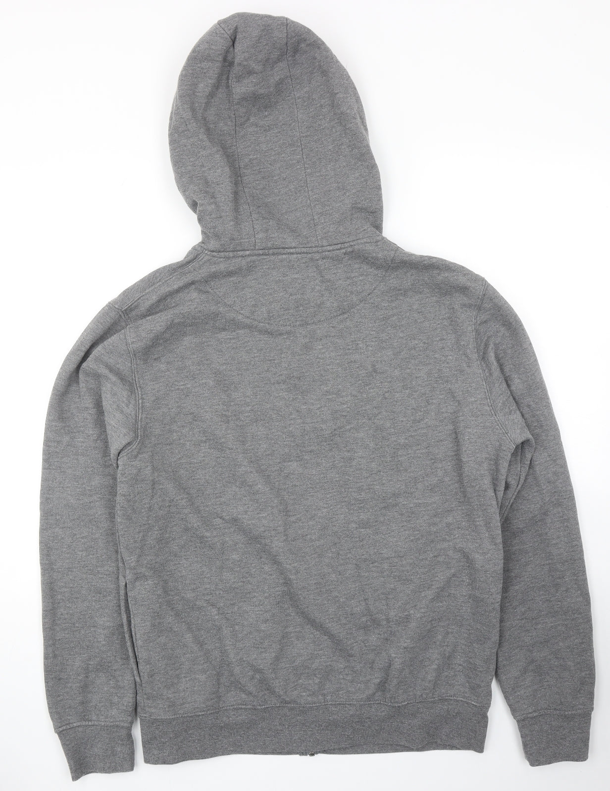 Primark Mens Grey Cotton Full Zip Hoodie Size L