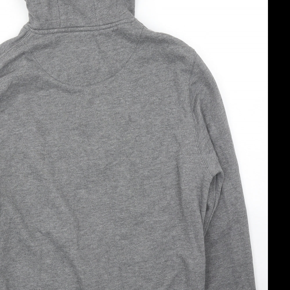 Primark Mens Grey Cotton Full Zip Hoodie Size L