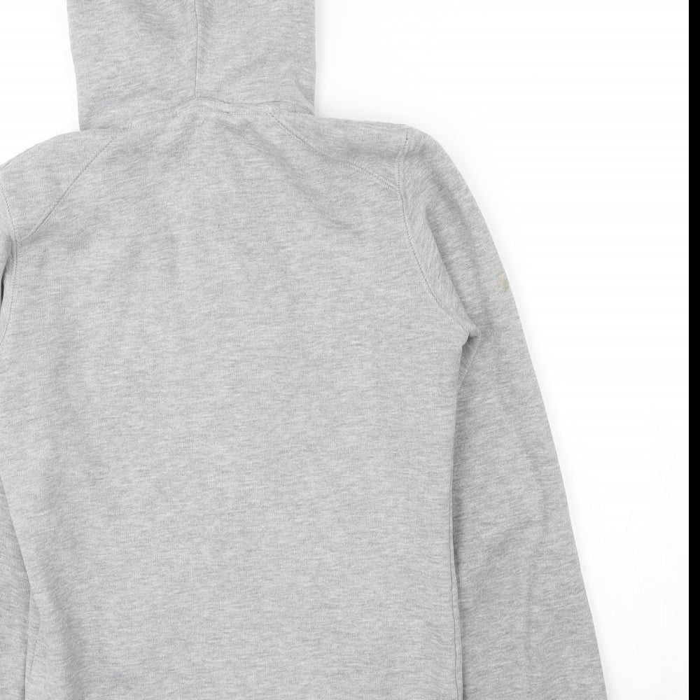 Spooks Womens Grey Cotton Full Zip Hoodie Size S Zip