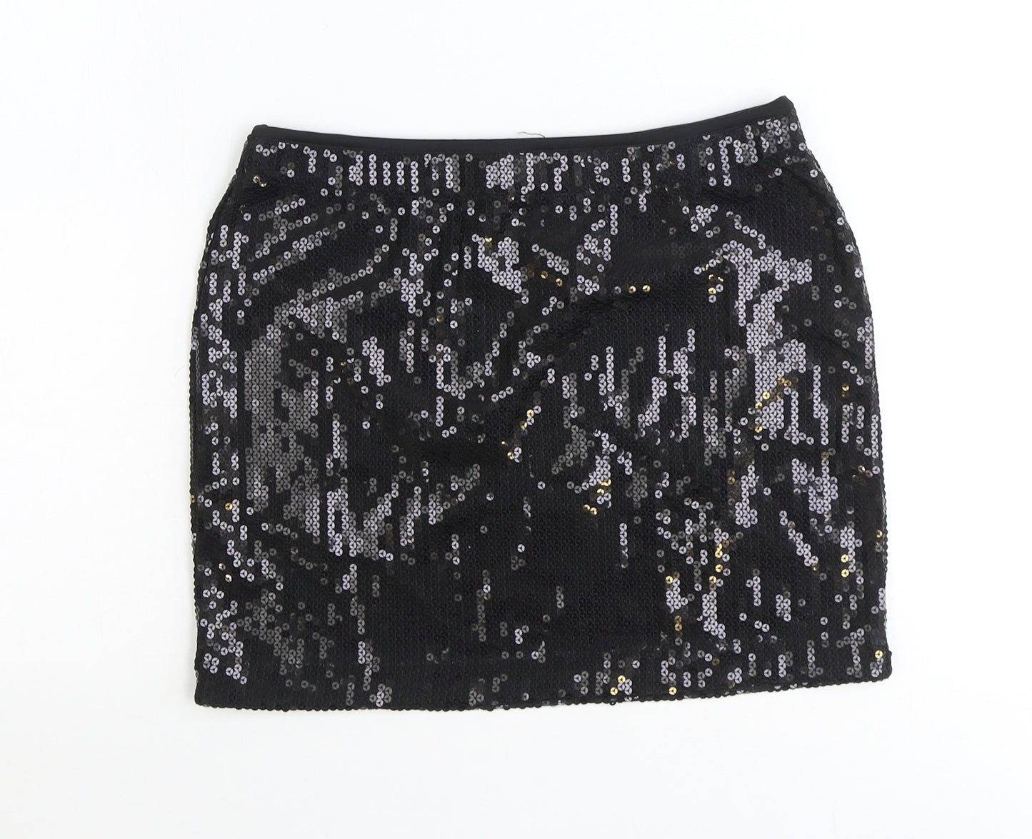 Miss Selfridge Womens Black Polyester Mini Skirt Size 12
