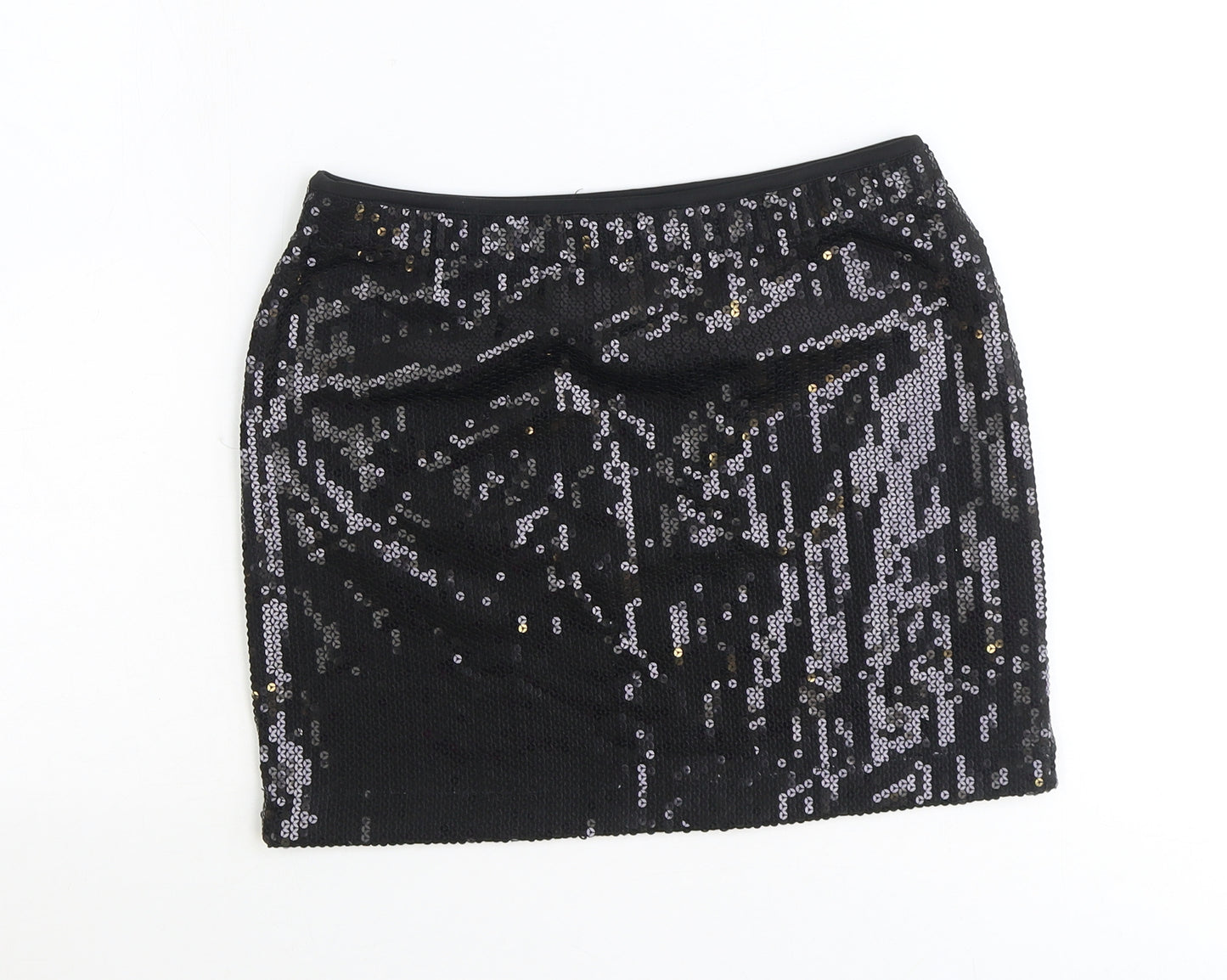 Miss Selfridge Womens Black Polyester Mini Skirt Size 12