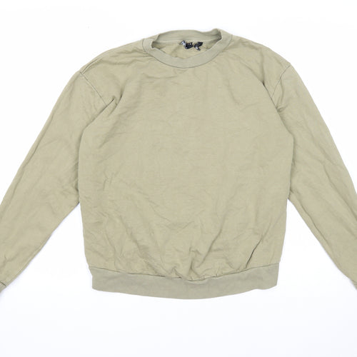 ASOS Womens Green Cotton Pullover Sweatshirt Size 8 Pullover