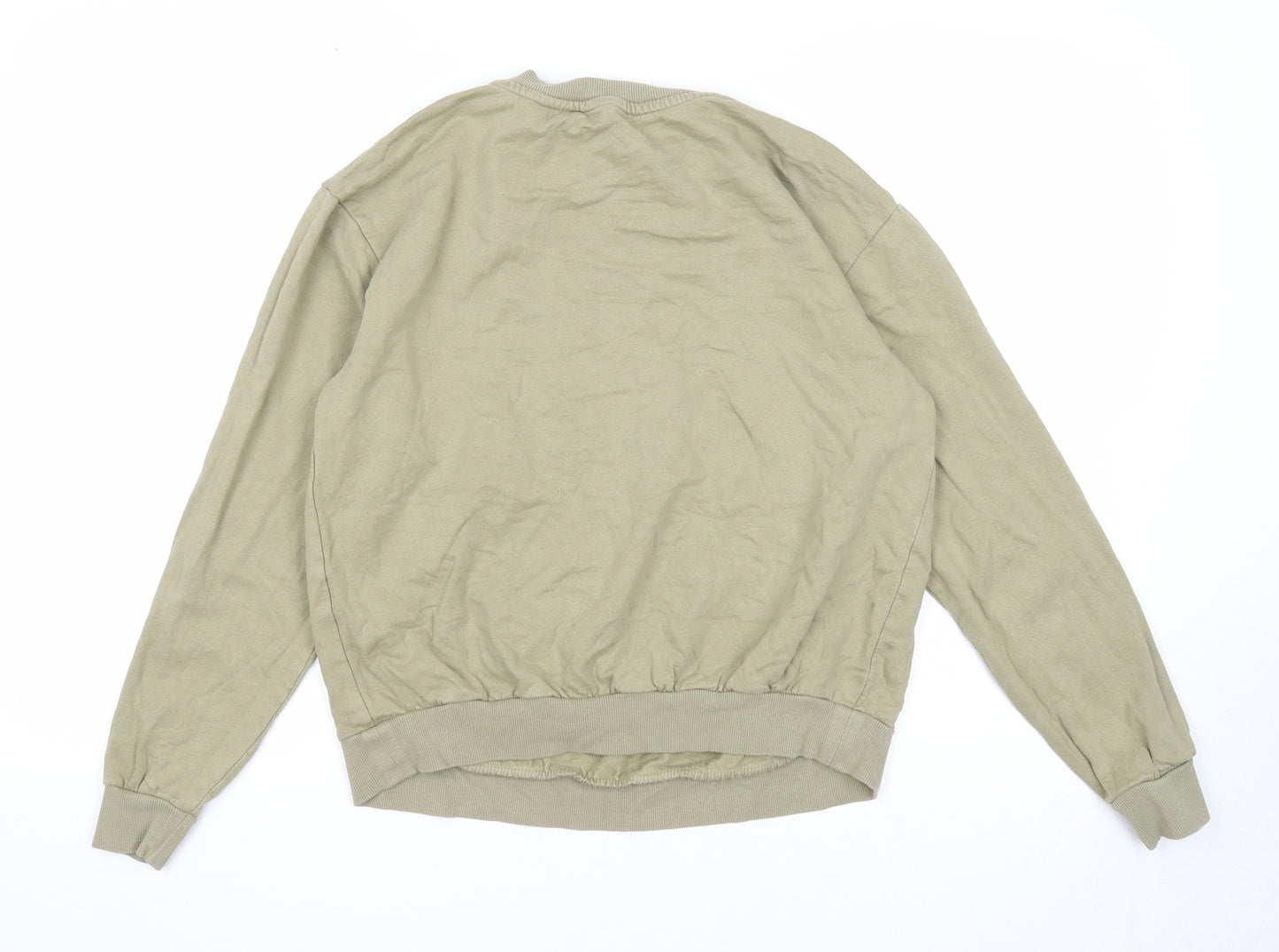 ASOS Womens Green Cotton Pullover Sweatshirt Size 8 Pullover