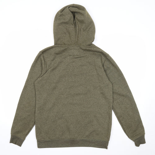 Piaza Italia Mens Green Cotton Pullover Hoodie Size S