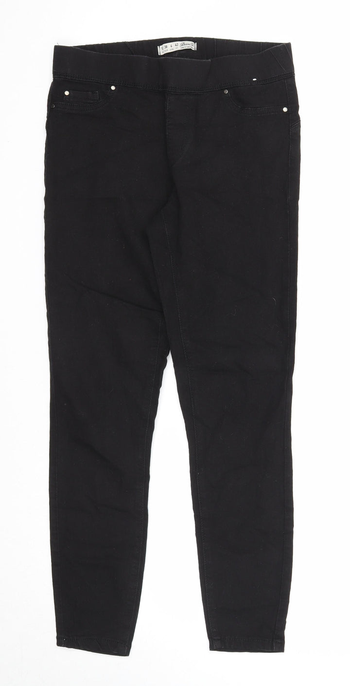 Denim & Co. Womens Black Cotton Jegging Jeans Size 10 Regular