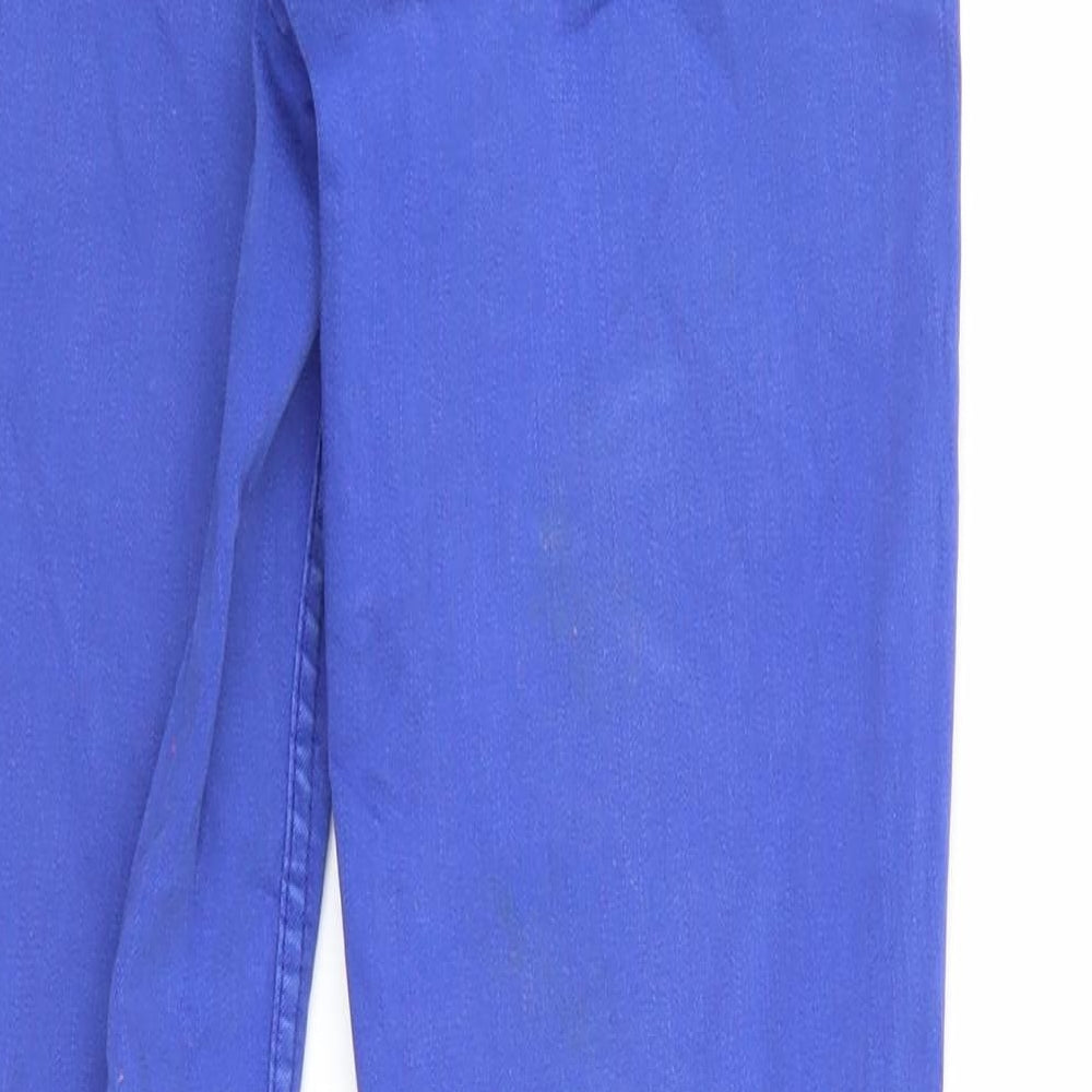 Oasis Womens Blue Cotton Skinny Jeans Size 10 Regular Zip